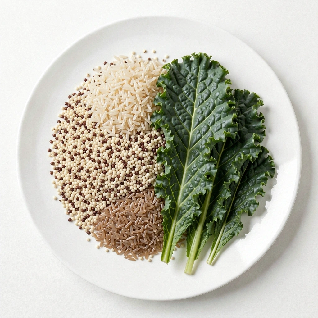 Ingredientes naturales y granos enteros